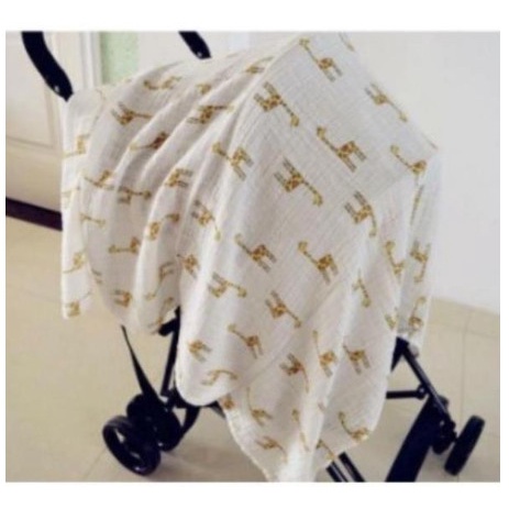 Khăn tắm 100% sợi tre quấn bé, gối đầu 2 lớp cho bé sơ sinh size to đa năng tiện lợi mềm mại