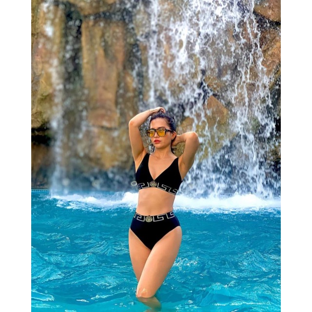 Bikini 2 Mảnh VERSACE Tam Giác Basic Sexy Style Tây Cao Cấp