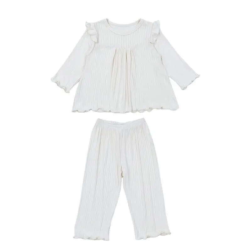 BEAR LEADER Bộ Đồ Ngủ In Hình Gấu Phong Cách Hàn Quốc Thời Trang Mùa Thu 2023 Cho Bé Gái