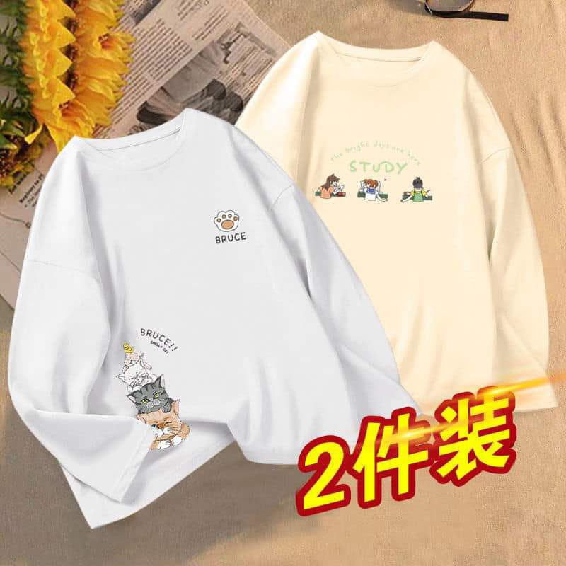 Sét Hai Áo Phông Tay Dài Nữ