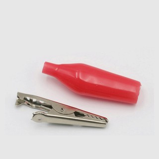 Combo 5 đôi kẹp cá sấu kích cỡ 2.5-4.5cm (đỏ + đen)
