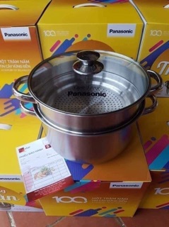 Nồi xửng hấp 2 tầng panasonic 24cm
