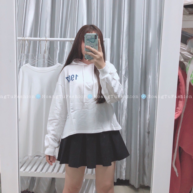 Áo hoodie croptop QC 6 màu 1987 M369[Kèm hình thật]