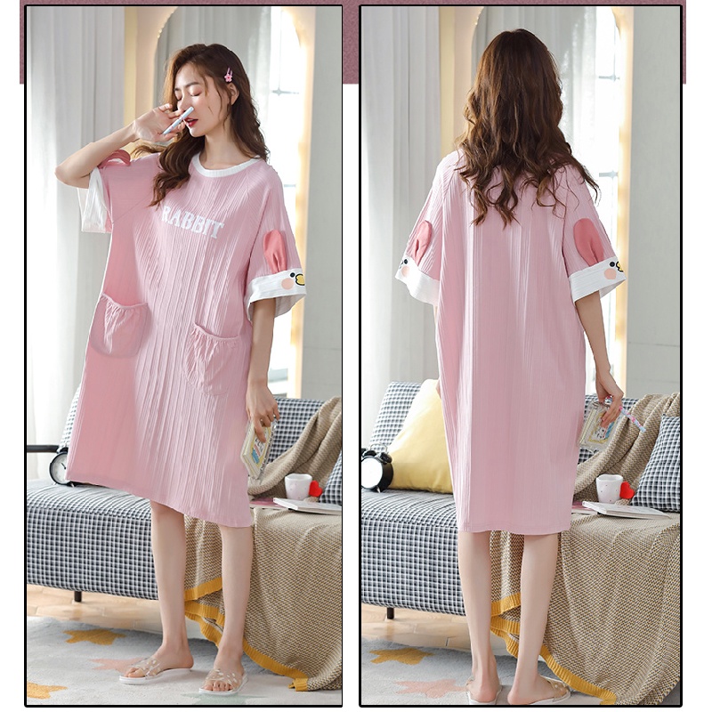 Đầm Ngủ In Họa Tiết Dễ Thương Thời Trang Mùa Hè | BigBuy360 - bigbuy360.vn