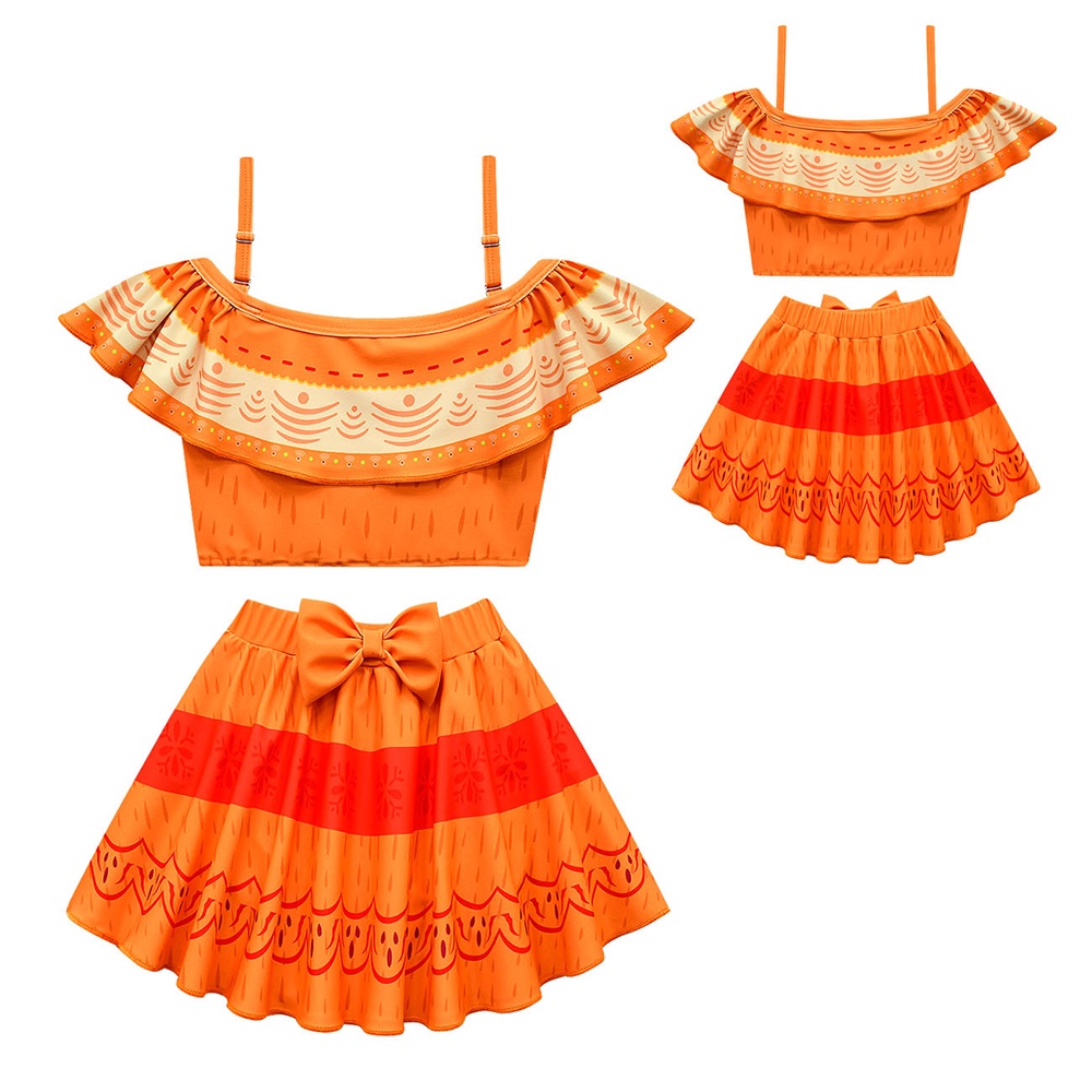 Bộ Đồ Bơi Hai Mảnh Hóa Trang Nhân Vật Hoạt Hình Dễ Thương Cho Bé Gái