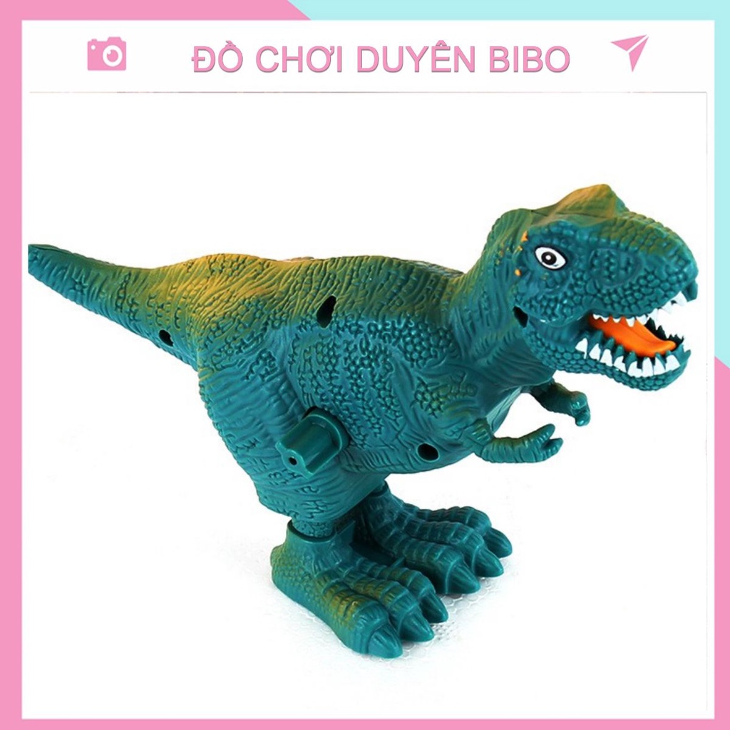 Đồ chơi khủng long chạy dây cót cho bé, Khủng long đồ chơi bằng nhựa 17cm DUYÊN BIBO