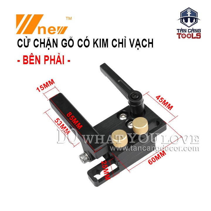 Bộ Cử Chặn Gỗ Bên Phải Wnew Có Kim Chỉ Vạch