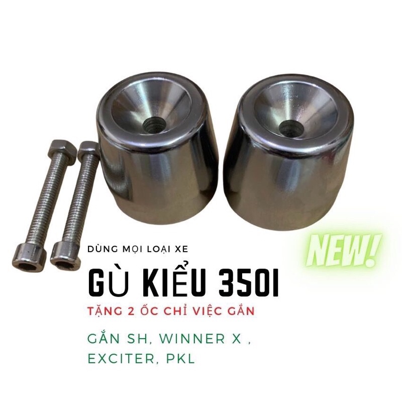 Gù Chống Rung Tay Lái Xe Máy Inox 304 Nặng 0,5Kg Chính Hãng Vinbiker