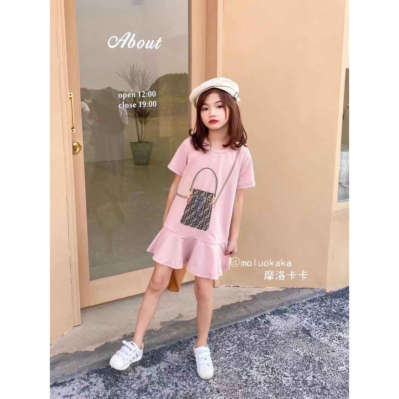 (hàng có sẵn) Váy bé gái size đại SBGH01 sz 20-40kg Váy cho bé phong cách Hàn siêu cute (hàng QCCC, xấu hoàn hàng)