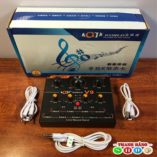 Sound card thu âm hát karaoke V9 mới nhất