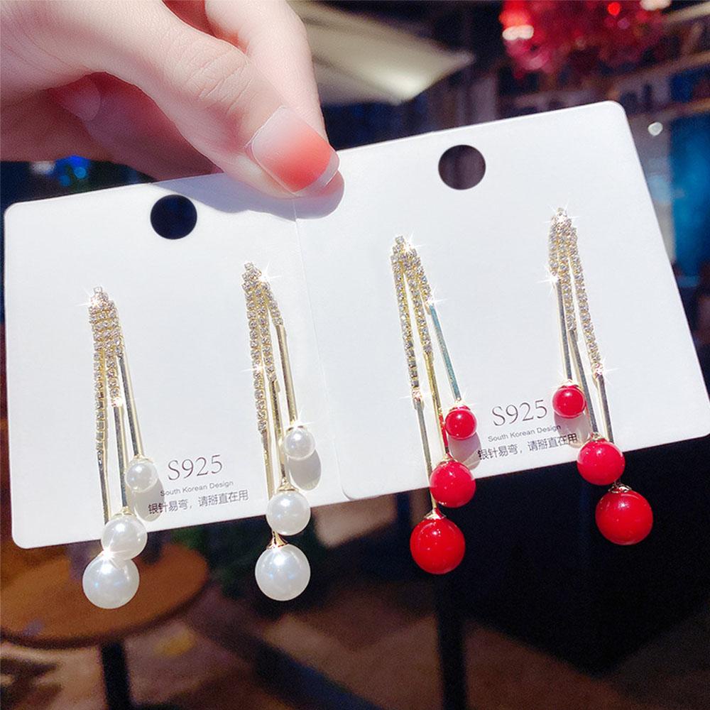 Vanes1 Bông Tai Nữ Thời Trang Mùa Thu Hàn Quốc|Khuyên Tai Đính Đá Lấp Lánh