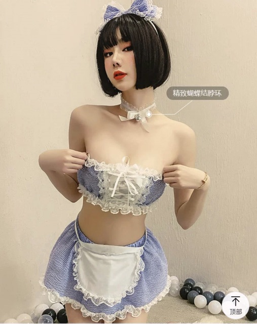 ( Hàng có sẵn ) Set váy ngủ cosplay hầu gái sexy | BigBuy360 - bigbuy360.vn