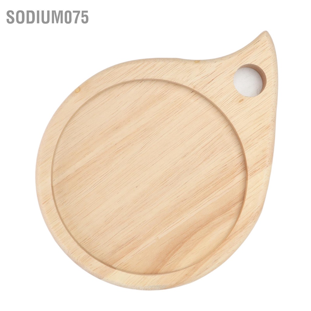 Sodium075 Thớt gỗ cắm trại Đa năng tròn nhỏ Đĩa Charcuterie cho món ăn nhẹ trái cây