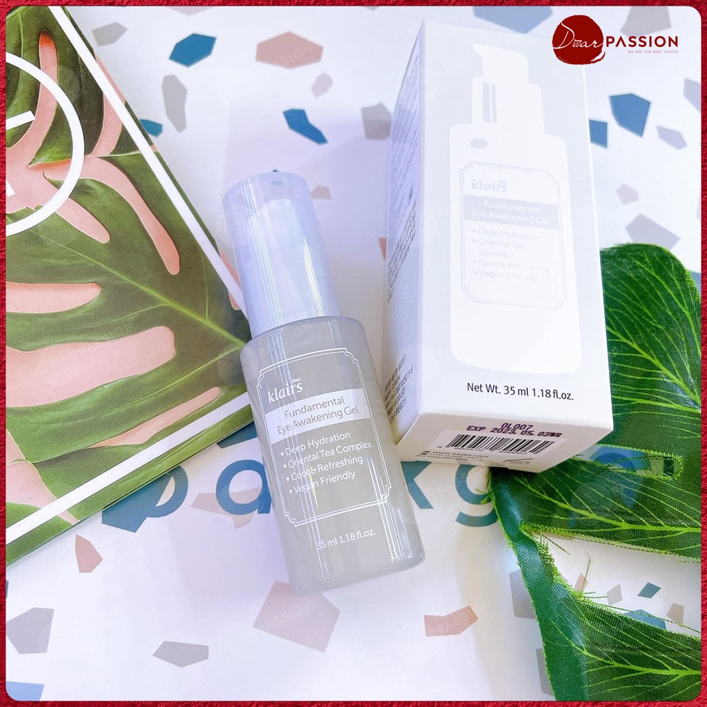 Kem Dưỡng Mắt Klairs Dạng Gel Giảm Quầng Thâm, Đàn Hồi, Chống Lão Hóa - Klairs Fundamental Eye Awakening Gel 35ml