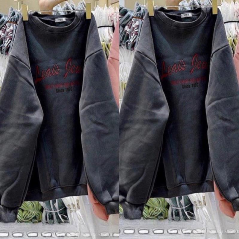 Áo Nỉ Cổ Tròn Thêu Chữ Form Rộng Thoải Mái❤️ Áo Sweast Nhiều Mầu Unisex(Hàng Sẵn)