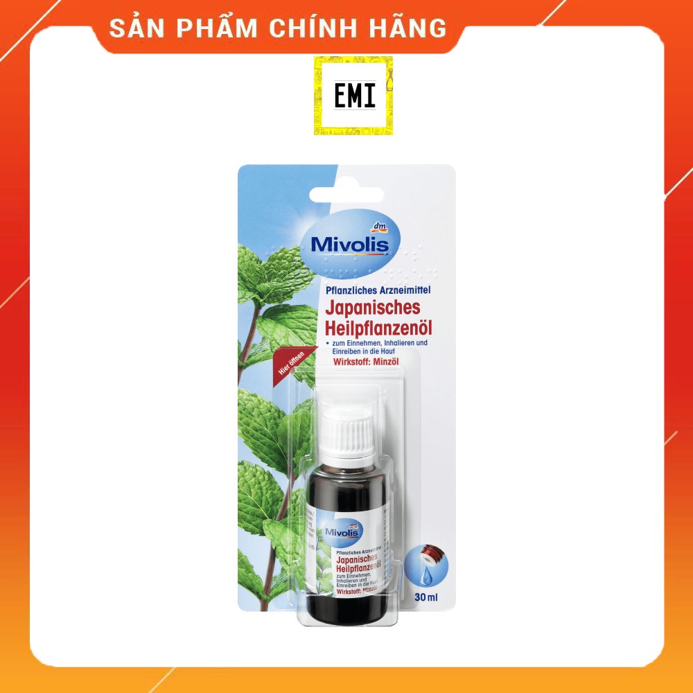 Tinh Dầu Bạc Hà Mivolis Japanisches nhiều công dụng giúp chăm sóc và bảo vệ cơ thể 30 ml - Hàng Đức