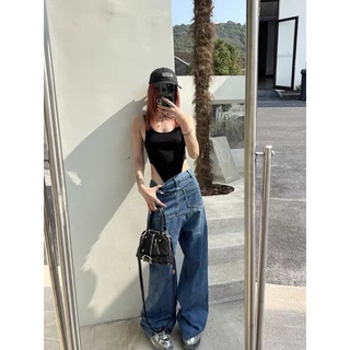 (SẴN S M) Áo bodysuit khoét eo cao