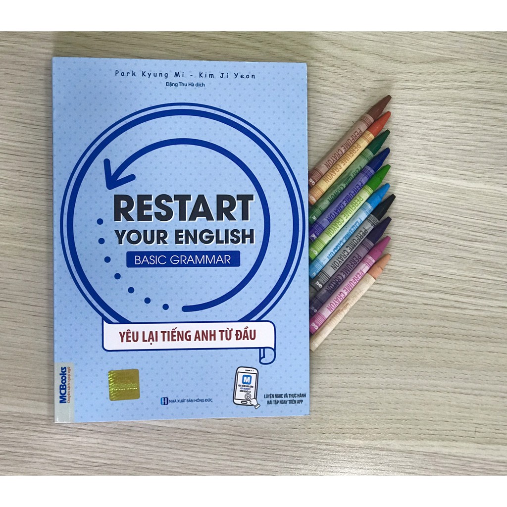 Sách - Restart Your English - Basic Grammar - Yêu Lại Tiếng Anh Từ Đầu (Bìa xanh dương)