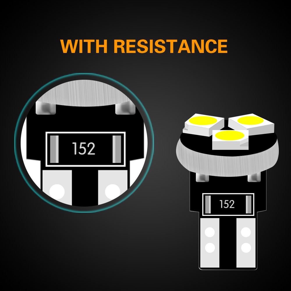 Bóng đèn LED T5 W3W 3SMD 1210 17 73 74 2721 ánh sáng trắng cho bảng đồng hồ xe hơi