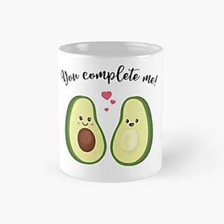 Cốc/ ly sứ in hình Quả Bơ có quai