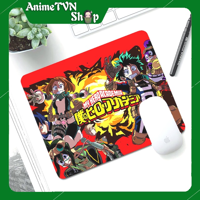 Miếng lót chuột hình Anime/Manga Boku no hero - Học viện anh hùng - Hàng cao cấp từ cao su thiên nhiên (24 x 20 x 0.2)