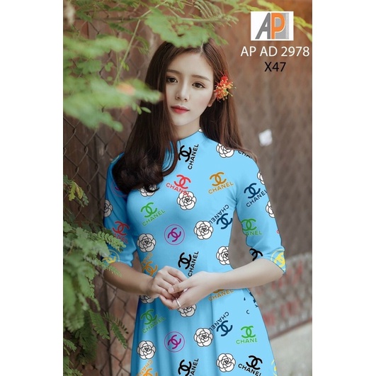 Vải áo dài hoa hồng