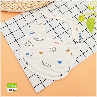 Yếm baby cho bé sơ sinh Vải sợi tre Luxry