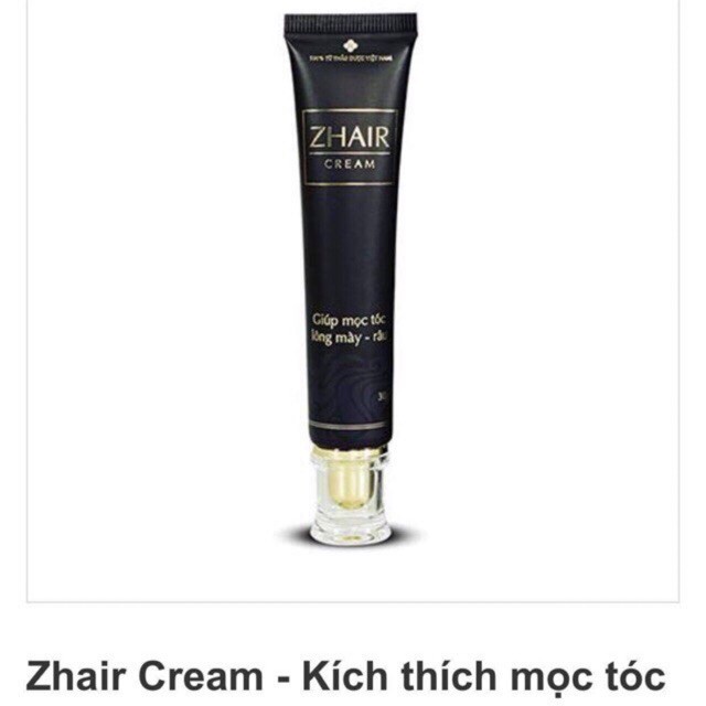 (Combo 2) Thuốc mọc tóc ZHAIR CREAM kích thích tóc mọc tự nhiên 30gr/tuýp, Zhair Cream trị rụng tóc