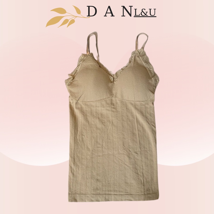 Áo Ngực Dáng Dài Cotton Co Dãn Có Đệm Thoải Mái DAN L&amp;U 3328