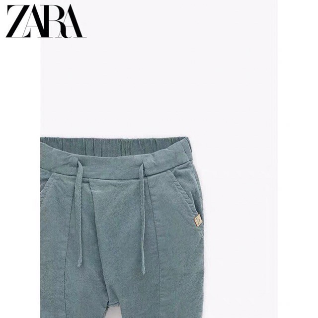 Quần nhung xanh Zara xuất 2 lớp