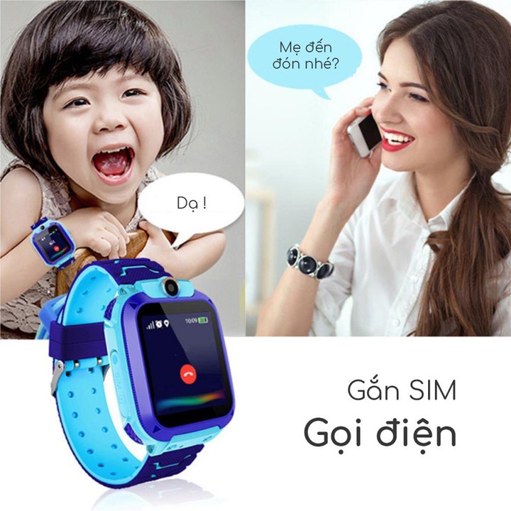 Đồng Hồ Thông Minh Trẻ Em Y92 Và Q12 Định Vị Lắp Sim Nghe Gọi Nhắn Tin Chống Nước Có Tiếng Việt Bảo Hành 12 Tháng