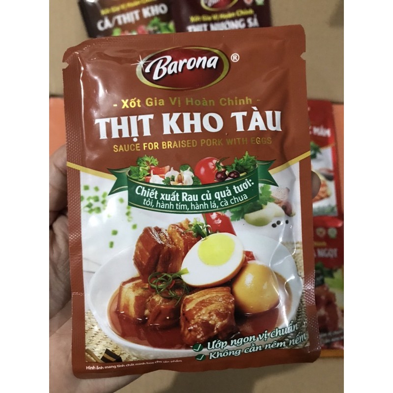 Xốt Gia Vị Hoàn Chỉnh Barona 80g các loại | BigBuy360 - bigbuy360.vn