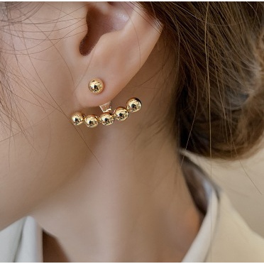 Bông Tai Nữ Titan Bi Ôm Vành Tai (Bông Tách Rời Đeo Được 2 Kiểu) - Vàng Gold