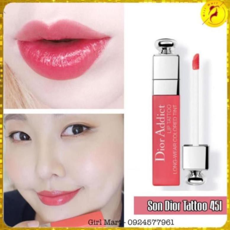 Dior Addict Lip Tattoo chính hãng mới nhất đáng mua nhất mọi thời đại son màu cam đất, cam đỏ, đỏ berry, hồng san hô