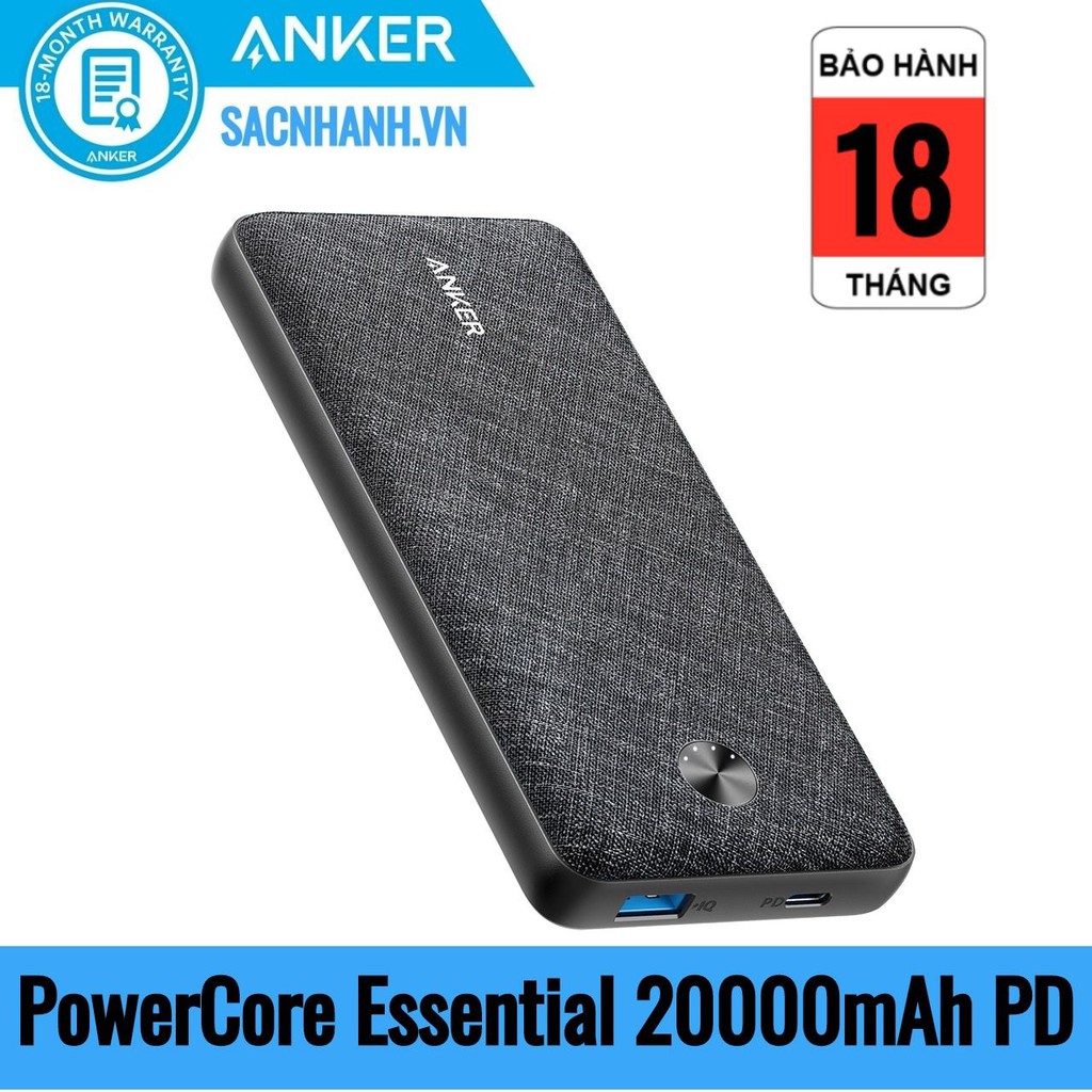 Pin Dự Phòng Anker PowerCore Essential 20000mAh PD - A1281