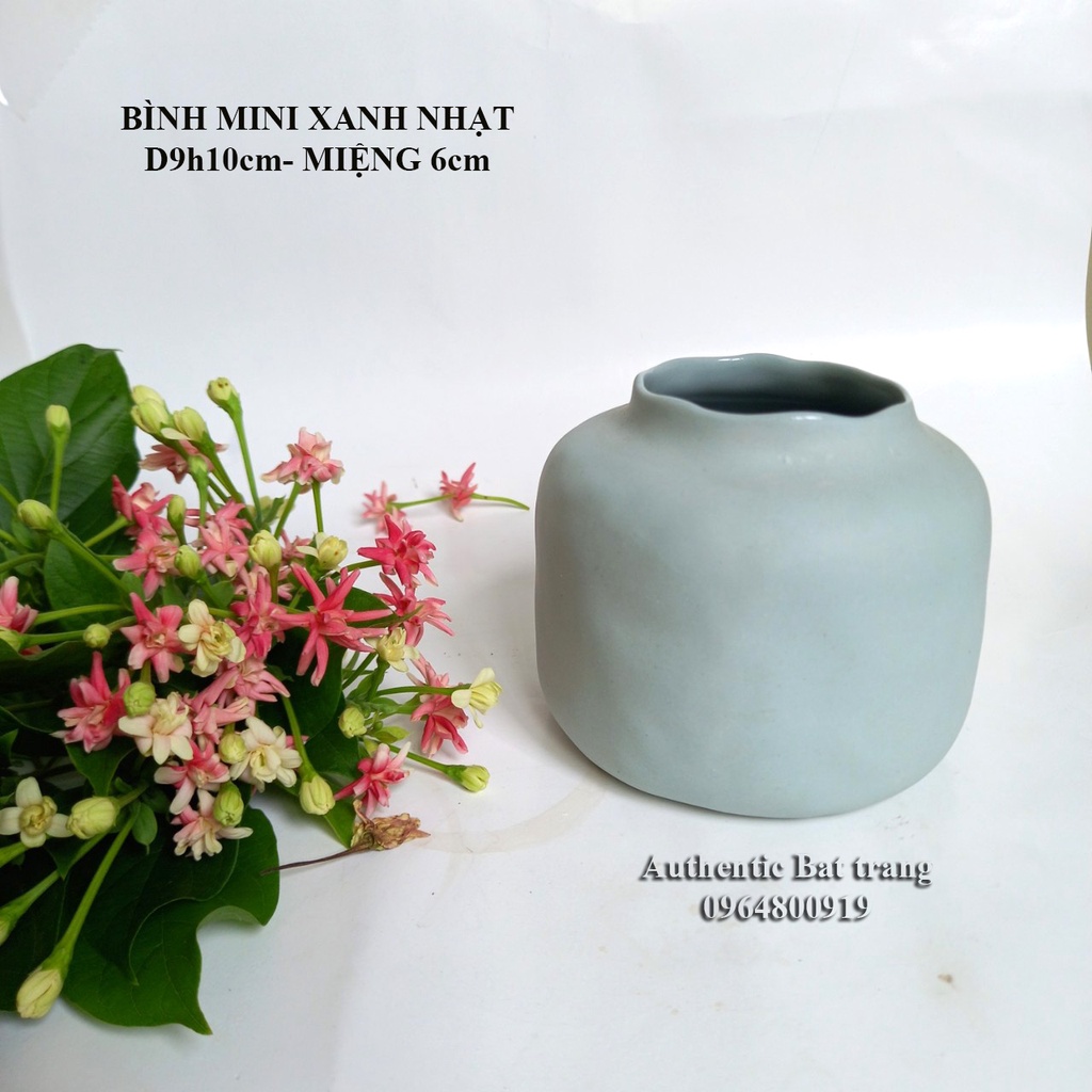 &quot;HOT&quot; BÌNH CẮM HOA MINI NHỎ XINH D9h10cm - Phong cách Châu Âu đẹp và sang trọng- xưởng gốm sứ Authentic Bát tràng