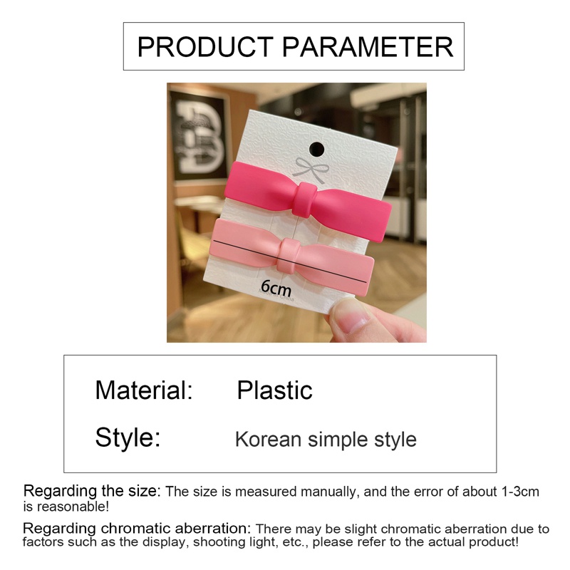 Set 2 Kẹp Tóc Mái Xinh Xắn Cho Bé Gái