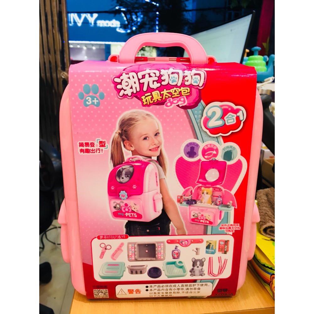 BỘ ĐỒ CHƠI BALO CHĂM SÓC THÚ CƯNG