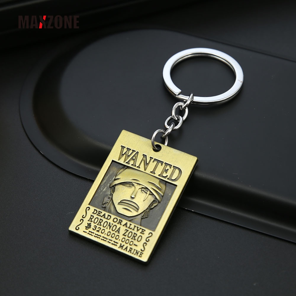 Maxzone Móc Khóa Kim Loại Hình Nhân Vật One Piece Roronoa Zoro Shanks Kaido Charlotte Linlin Edward Newgate Marshall Teach
