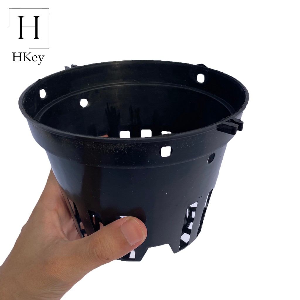 Đồ Dùng Làm Vườn Chậu Nhựa Đen Phi 14 Cm Chuyên Dụng Cho Các Nhà Vườn (Có Video Thực Tế)