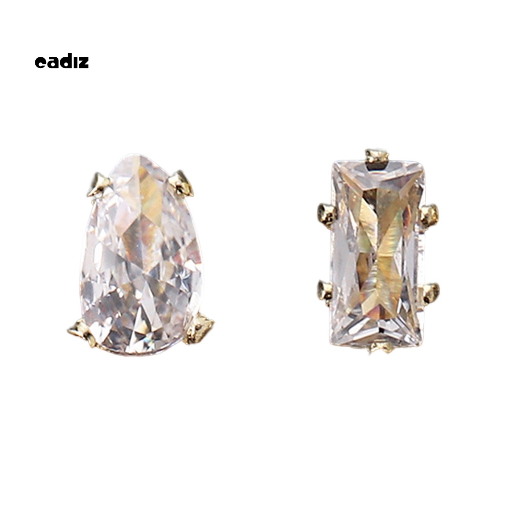 Phụ Kiện Kim Loại Hình Chữ Nhật Trang Trí Móng Tay Nghệ Thuật DIY