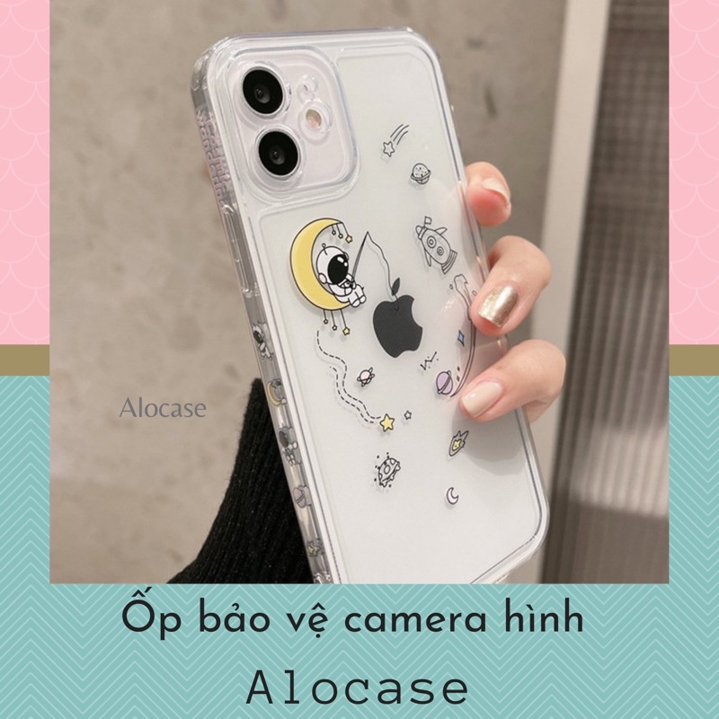 ốp viền vuông màu có bảo vệ camera