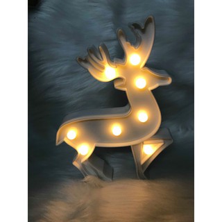 Đèn Tuần Lộc Để bàn/Treo tường Trang trí Noel