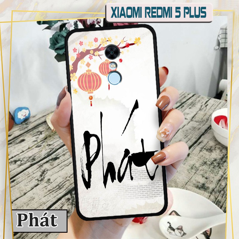 Ốp lưng kính 3D Xiaomi Redmi 5 Plus -in chữ thư pháp ý nghĩa