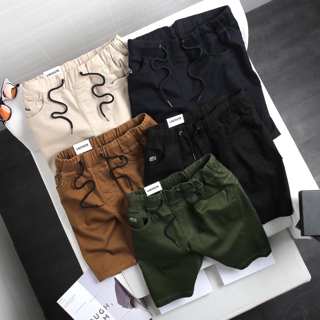 RẺ VÔ ĐỊCH : QUẦN SHORT KAKI LACOSTE LOGO THÊU VNXK CỰC ĐẸP PHỤC VỤ AE ĐÂY Ạ