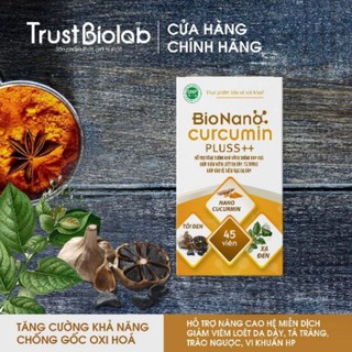 (CHÍNH HÃNG) NANOCURCUMIN KẾT HỢP TỎI ĐEN, XẠ ĐEN- HỖ TRỢ ĐIỀU TRỊ DẠ DÀY, BẢO VỆ GAN, TĂNG ĐỀ KHÁNG, PHÒNG UNG THƯ