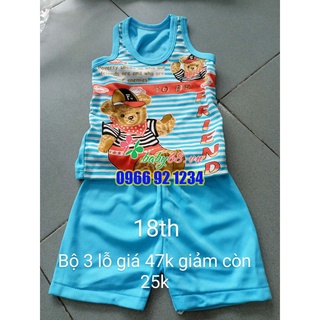 Bộ quần áo ba lỗ cho bé - Thanh lý