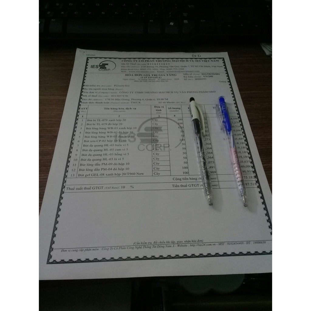 Hộp 20 cây bút Thiên Long TL079