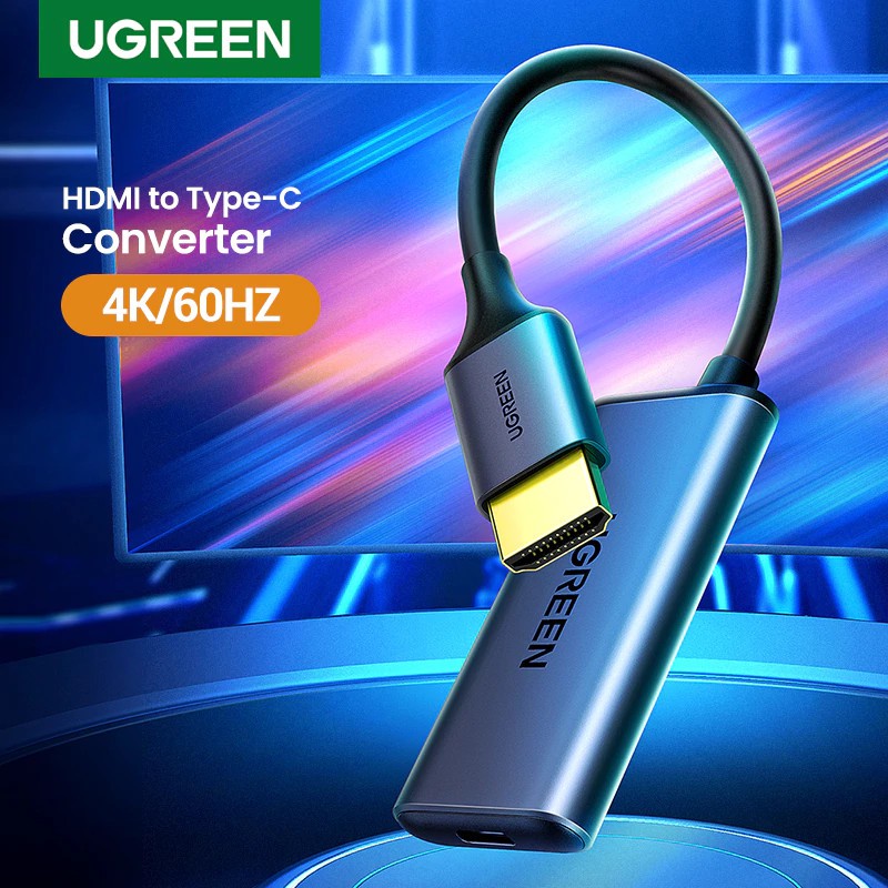 Cáp chuyển HDMI sang USB C Chính Hãng Ugreen 70693 (Support HDMI 2.0 4K@60Hz)CM323