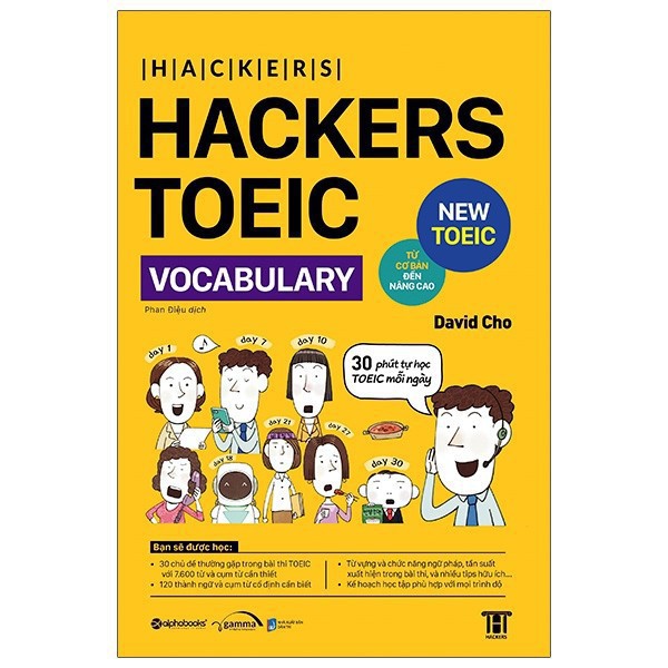 Sách AlphaBooks - Combo 3 cuốn Hacker TOEIC: Hackers TOEIC Vocabulary + Hackers TOEIC Reading + Hackers TOEIC Listening